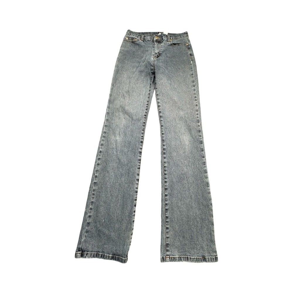 DG2 by‎ Diane Gilman Jeans Womens 2 Blue Bootcut Flare High Rise Stretch Denim